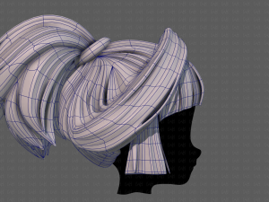 3d hair style for girl v83 Modelo 3D