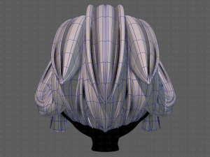 3d hair style for girl v83 Modelo 3D