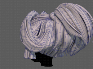 3d hair style for girl v83 Modelo 3D