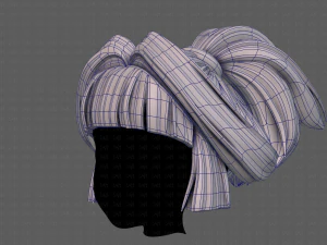 3d hair style for girl v83 3D Model