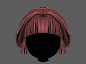 3d hair style for girl v83 Modelo 3D