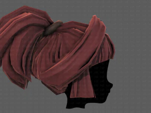 3d hair style for girl v83 3D Model