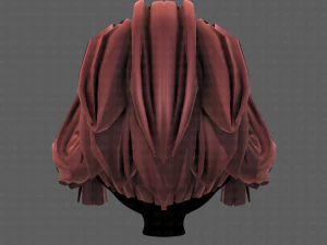 3d hair style for girl v83 3D Model