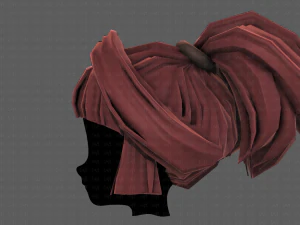 3d hair style for girl v83 3D Model