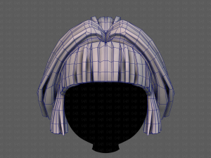 3d hair style for girl v83 Modelo 3D