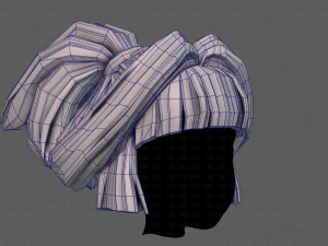 3d hair style for girl v83 3D Model