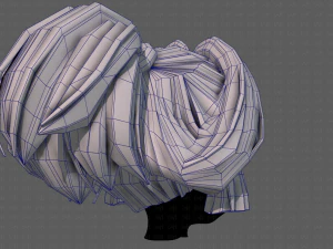 3d hair style for girl v83 3D Model