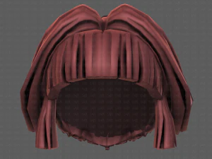 3d hair style for girl v83 3D Model