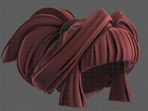 3d hair style for girl v83 3D Model