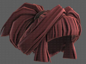 3d hair style for girl v83 3D Model