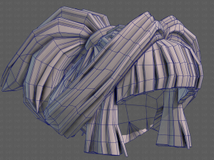 3d hair style for girl v83 Modelo 3D