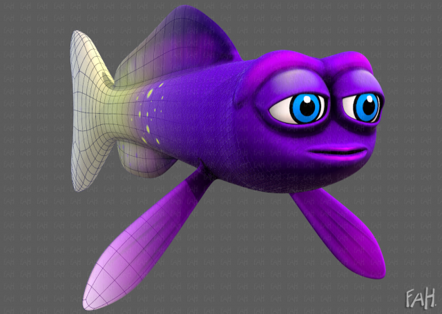 fish v07 3D Model .c4d .max .obj .3ds .fbx .stl .blend 