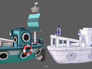 ship v01 3D Model