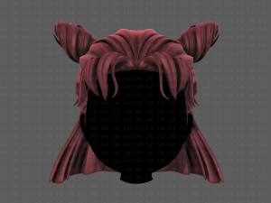 3d hair style for girl v85 3D 模型