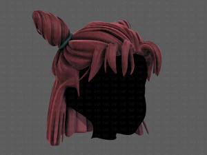 3d hair style for girl v85 3D Model