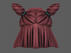3d hair style for girl v85 3D 模型