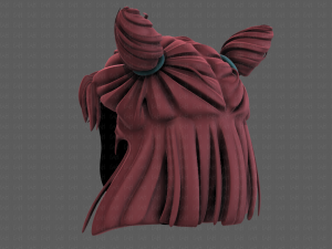 3d hair style for girl v85 3D 模型