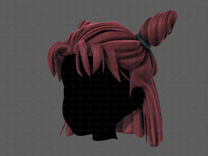 3d hair style for girl v85 3D Model