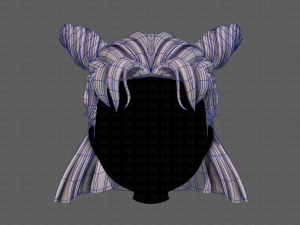 3d hair style for girl v85 3D 模型