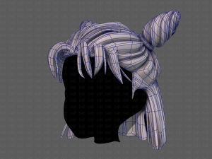 3d hair style for girl v85 3D 模型