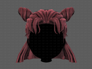 3d hair style for girl v85 3D 模型