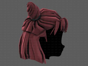 3d hair style for girl v85 3D Model