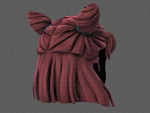 3d hair style for girl v85 3D Model