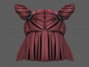 3d hair style for girl v85 3D 模型