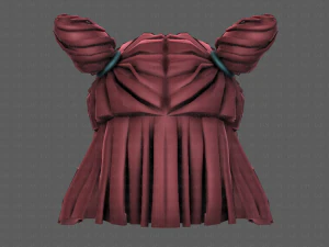 3d hair style for girl v85 3D Model