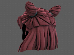 3d hair style for girl v85 3D Model