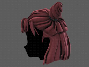 3d hair style for girl v85 3D Model