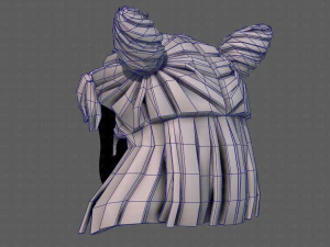3d hair style for girl v85 3D Model