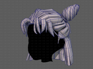 3d hair style for girl v85 3D 模型