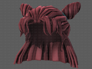 3d hair style for girl v85 3D 模型