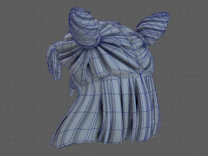 3d hair style for girl v85 3D Model