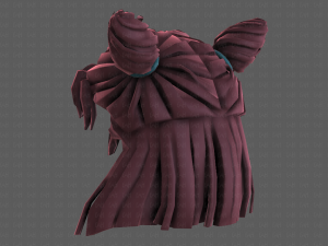 3d hair style for girl v85 3D 模型