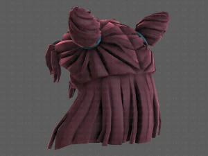 3d hair style for girl v85 3D Model