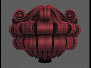 3d hair style for girl v86 3D-Modell