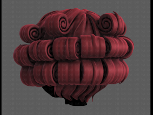 3d hair style for girl v86 3D-Modell