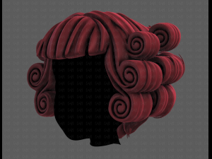 3d hair style for girl v86 3D-Modell