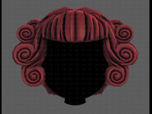 3d hair style for girl v86 3D Model