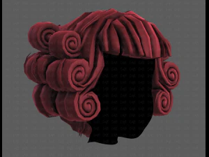 3d hair style for girl v86 3D Model