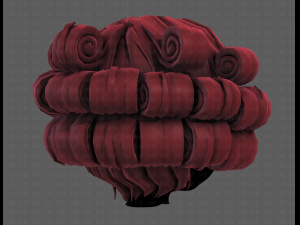 3d hair style for girl v86 3D-Modell