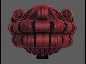 3d hair style for girl v86 3D Model