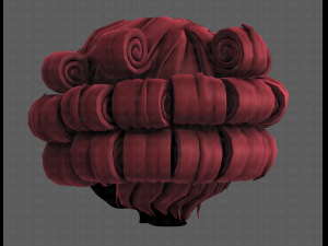 3d hair style for girl v86 3D-Modell