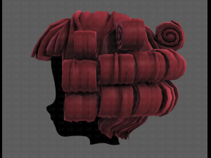 3d hair style for girl v86 3D-Modell