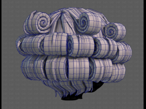 3d hair style for girl v86 3D-Modell