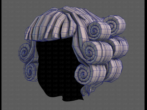3d hair style for girl v86 3D-Modell
