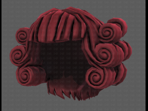 3d hair style for girl v86 3D-Modell