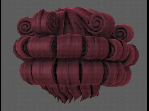 3d hair style for girl v86 3D Model